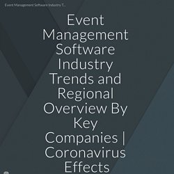 Event Management Software Industry Trends and Regional Overview By Key Companies