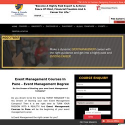 Event Management Courses In Pune