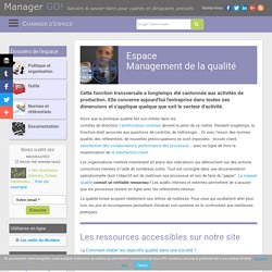 Management de la qualité et démarche qualité, exemples, cours