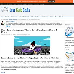 The 7 Log Management Tools Java Developers Should Know