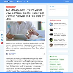 Tag Management System Market Developments, Trends, Supply and Demand Analysis and Forecasts by 2026