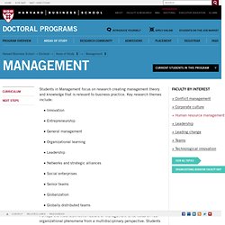 Management - Doctoral