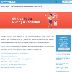 Care Management During COVID-19: EHR vs Paper