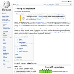 Memory management