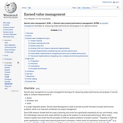 Earned value management
