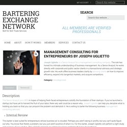 Management Consulting for Entrepreneurs by Joseph Uglietto