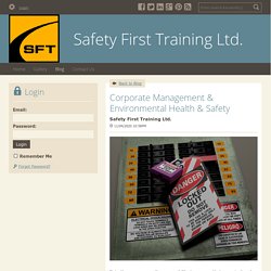 Corporate Management & Environmental Health & Safety