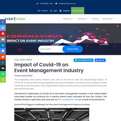 Impact of Covid-19 on Event Management Industry