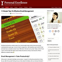 11 Simple Tips To Effective Email Management