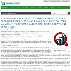 Web Content Management Software Market Grows as Customer Experience Gains Prime Focus