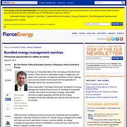 Bundled energy management services