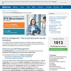 Liste des BTS Management Gestion de France - BTS MUC, BTS AG, BTS AM