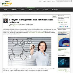 5 Project Management Tips for Innovation Initiatives