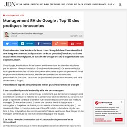 Management RH de Google : Top 10 des pratiques innovantes