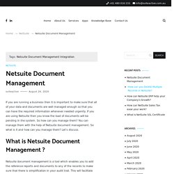 What is Netsuite Document Management Integration?