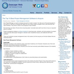 The Top 10 Best Project Management Software to Acquire - Seascape Web Interactive
