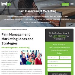 Pain Management Marketing