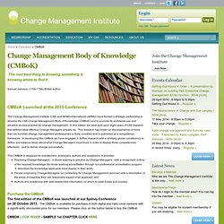 Change Management Body of Knowledge (CMBoK)