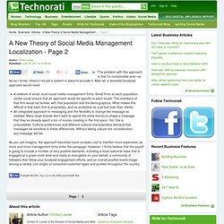 A New Theory of Social Media Management Localization - Page 2