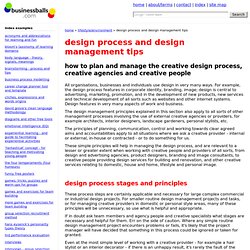 design project management - managing creative agencies and services process and tips