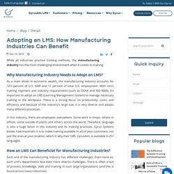 Learning Management System For Manufacturing