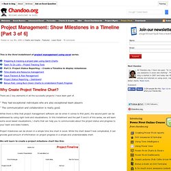 Project Management: Show Milestones in a Timeline [Excel Template and Tutorial]
