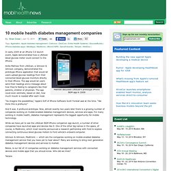 10 mobile health diabetes management companies