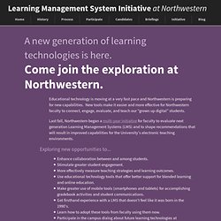 Learning Management System Initiative at Northwestern