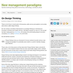 New management paradigmsNew management paradigms