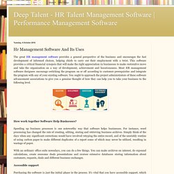 Performance Management Software: Hr Management Software And Its Uses