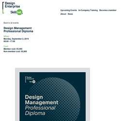 Design Management Professional Diploma - Design Enterprise Skillnet