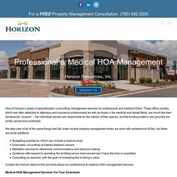 Professional & Medical HOA Management services