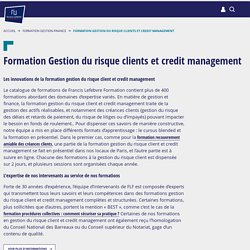 Formation Gestion du risque clients et credit management : Formations Professionnelles