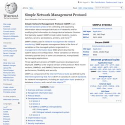 Simple Network Management Protocol