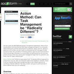 Action Method: Can Task Management be “Radically Different”?