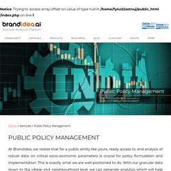 Public Policy Management is realize that for