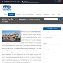 Ontario Property Management Companies