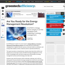 Are You Ready for the Energy Management Revolution?
