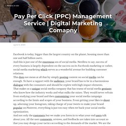 Pay Per Click (PPC) Management Service