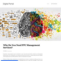 Why Do You Need PPC Management Services? - Digital Portal