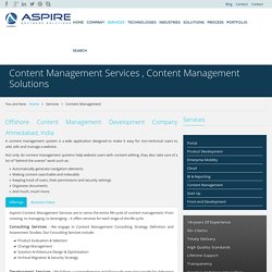 Content Management Services , Content Management Solutions