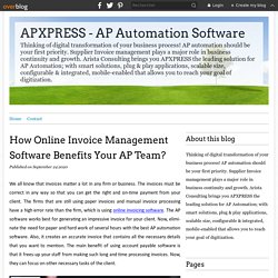 How Online Invoice Management Software Benefits Your AP Team?