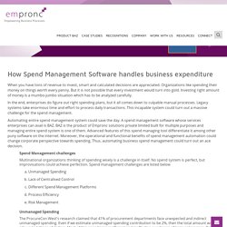 Spend Management Software - Empronc