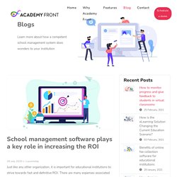 School management software plays a key role in increasing the ROI