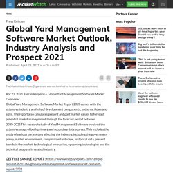 Global Yard Management Software Market Outlook, Industry Analysis and Prospect 2021