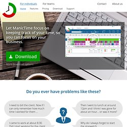 Time management software - ManicTime
