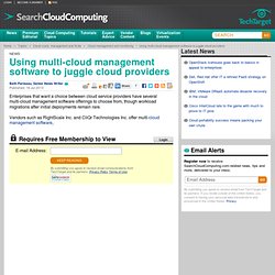 Using multi-cloud management software to juggle cloud providers - Aurora