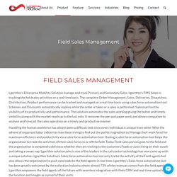 Field Sales Management Software Solution - Lgorithm Solutions