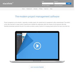 The modern project management software - Stackfield