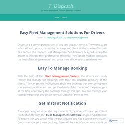 Easy Fleet Management Solutions For Drivers